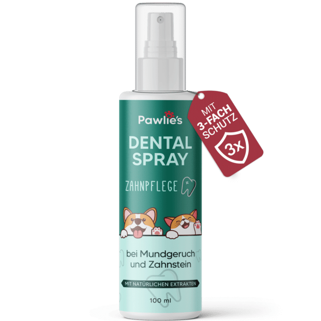 Pawlie's Dentalspray für Hunde und Katzen bei Mundgeruch und Zahnstein, 100 ml