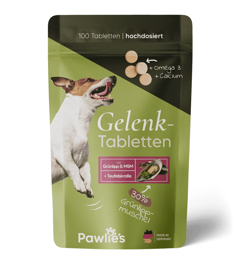 Haiku Kalksten billede Gelenktabletten für Hunde mit Grünlippmuschel, MSM und Glucosamin (100  Stück) – Pawlie´s