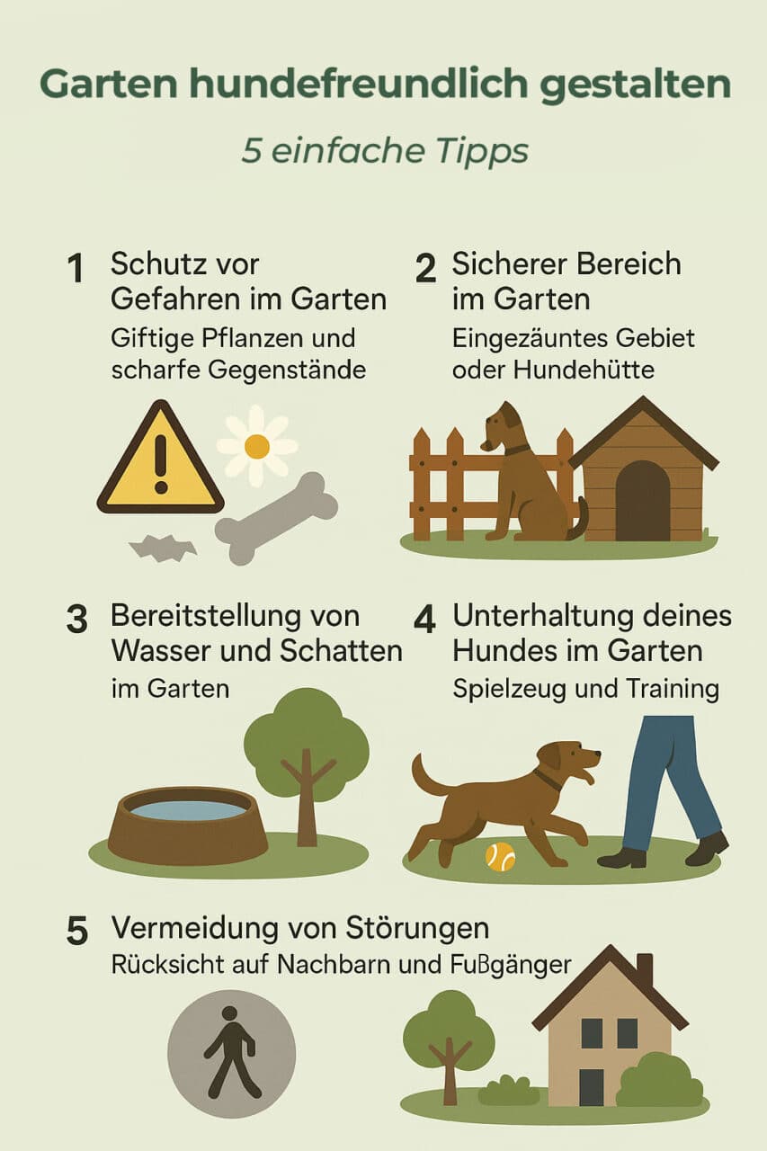 Garten hundefreundlich gestalten (Infografik)
