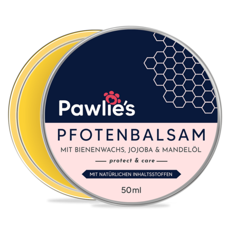 Pfotenbalsam für Hunde mit Bienenwachs und Mandelöl
