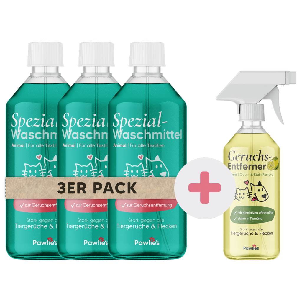 Waschmittel Familien-Set - 3x 1L Spezial-Waschmittel + Enzymreiniger Spray gratis