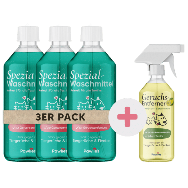 Waschmittel Familien-Set - 3x 1L Spezial-Waschmittel + Enzymreiniger Spray gratis